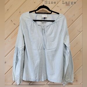 Long Sleeve Jean Shirt